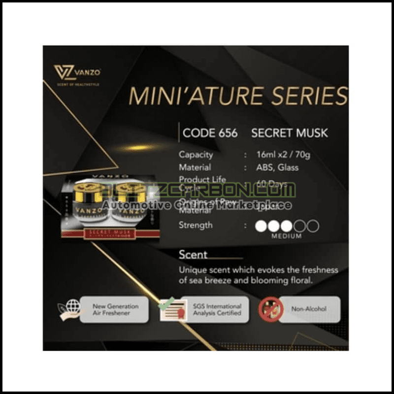 656 VANZO ‘Mini’ature Secret Musk 秘密麝香