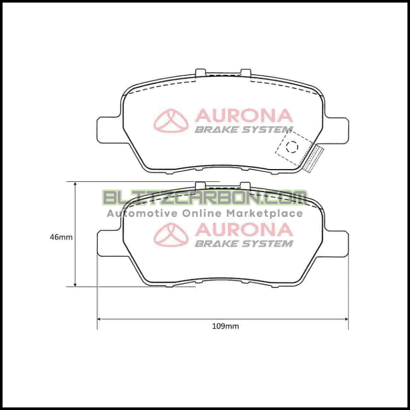Aurona Brake Pad AUR561847 Rear Elysion Odyssey Stream
