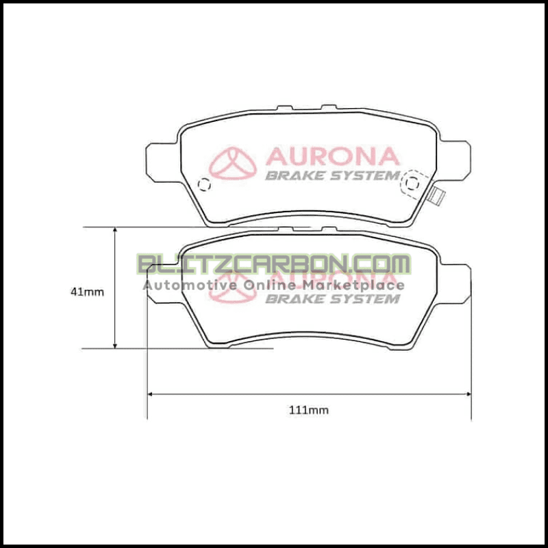 Aurona Brake Pad AUR561919 Rear Navara