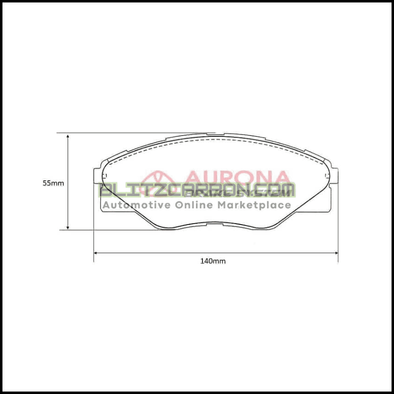 Aurona Brake Pad AUR561985 Front Innova