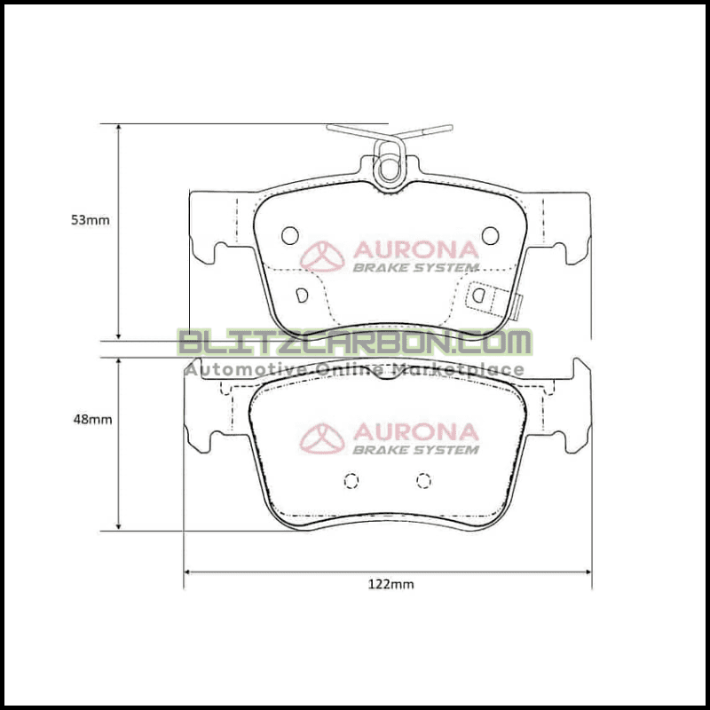 Aurona Brake Pad AUR562429 Rear Civic