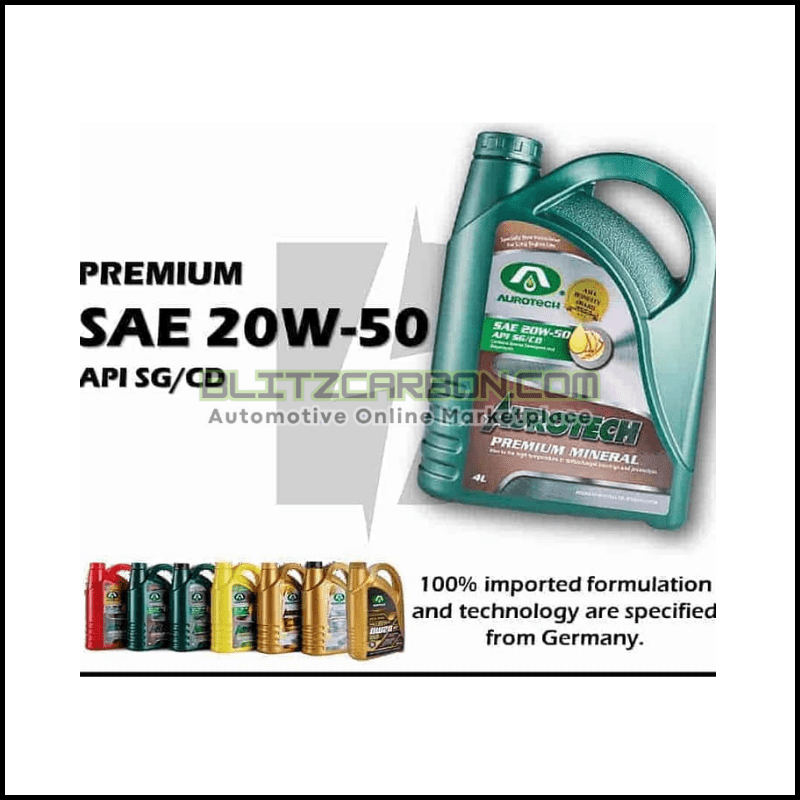 Aurotech Engine Oil 20W-50 Premium Mineral (4L) (2)