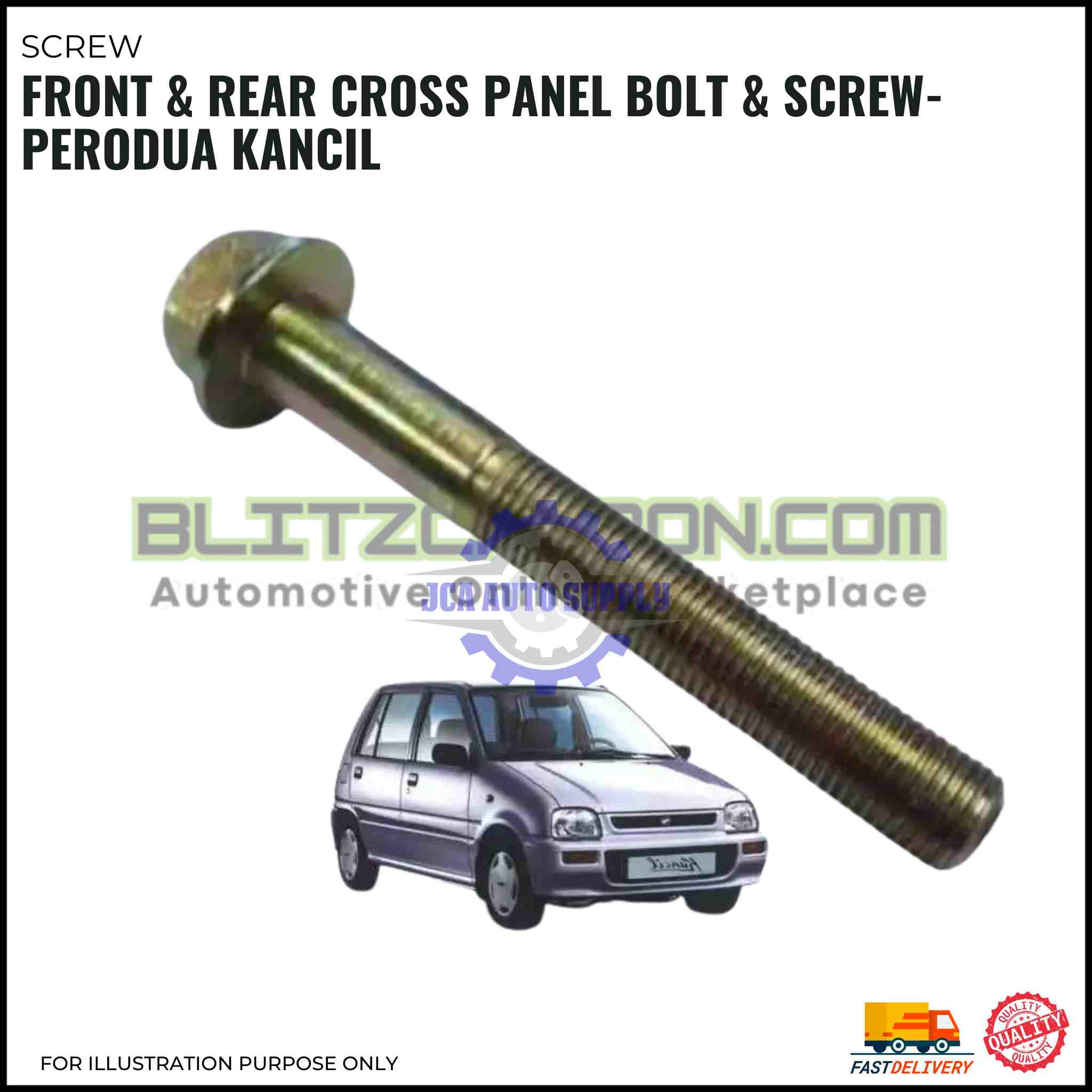 BLITZ Front & Rear Cross Panel Bolt & Screw-Perodua Kancil (1)