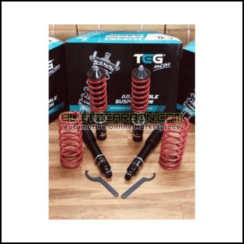 BOLEH SERVICE Proton Saga Iswara Saga2 TEG Racing Adjustable Suspension Set Hi Low Body Shift Serviceable (4)