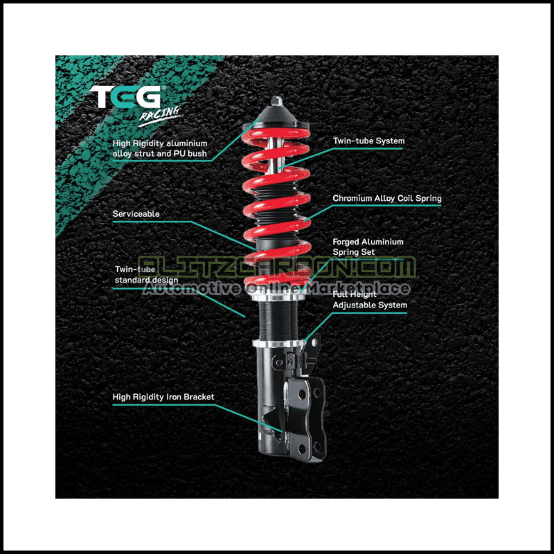 BOLEH SERVICE Toyota Vios 08 NCP93 TEG RACING Adjustable Suspension (6)