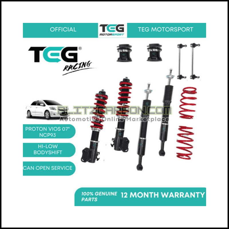 BOLEH SERVICE Toyota Vios 08 NCP93 TEG RACING Adjustable Suspension (9)