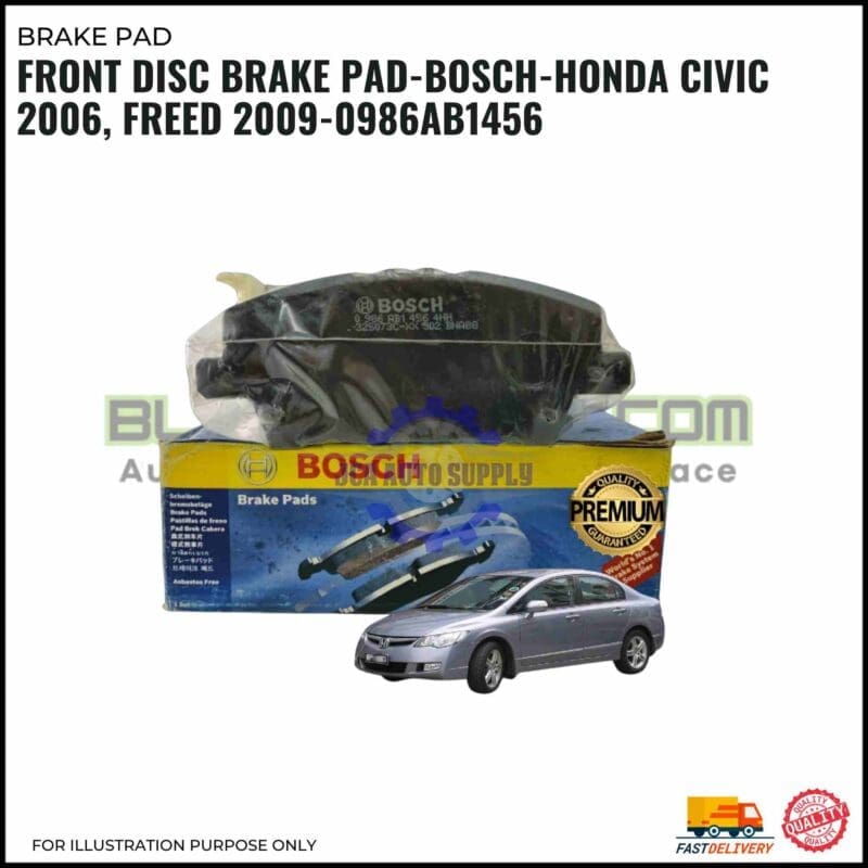 Bosch front disc brake pads for Honda Civic 2006 and Freed 2009
