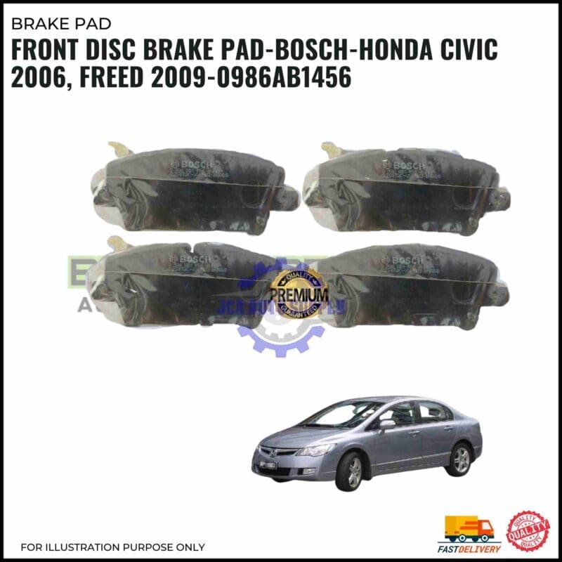 Bosch front disc brake pads for Honda Civic 2006 and Freed 2009