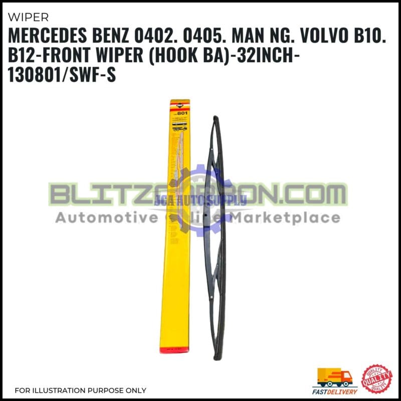 Front Wiper (Hook BA)-Mercedes Benz 0402. Man Ng. Volvo B10. B12-32 Inch-130801SWF-S