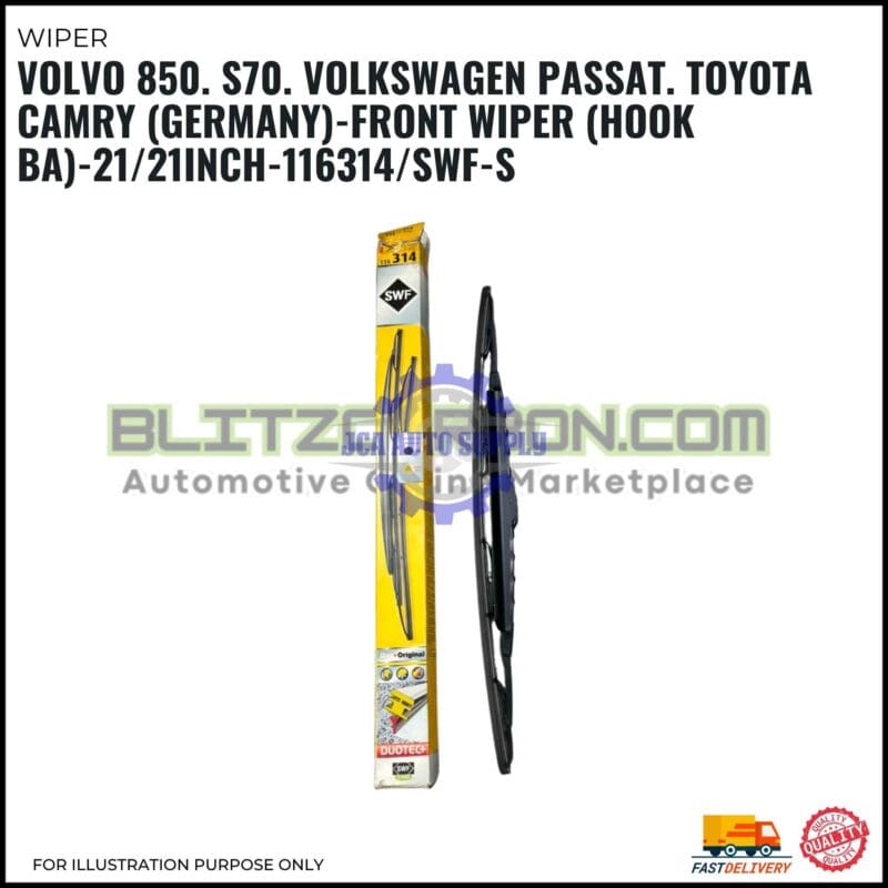 Front Wiper (Hook BA)-Volvo 850. S70. Volkswagen Passat. Toyota Camry (Germany)-21/21 Inch-116314SWF-S