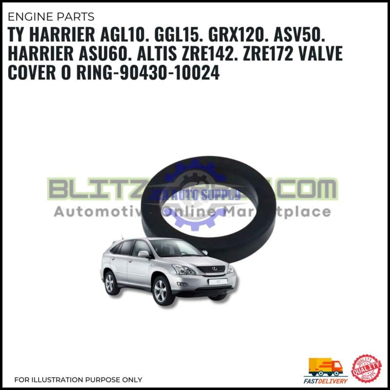 Valve Cover O-Ring-Toyota Harrier AGL10-GGL15-GRX120-ASV50-Harrier ASU60-Altis ZRE142-ZRE172-90430-10024