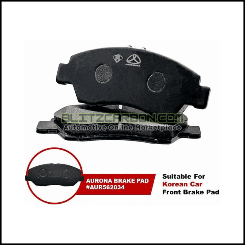 Aurona Brake Pad AUR562034 Front Genesis SantaFe Musso Rexton Sorento (1)