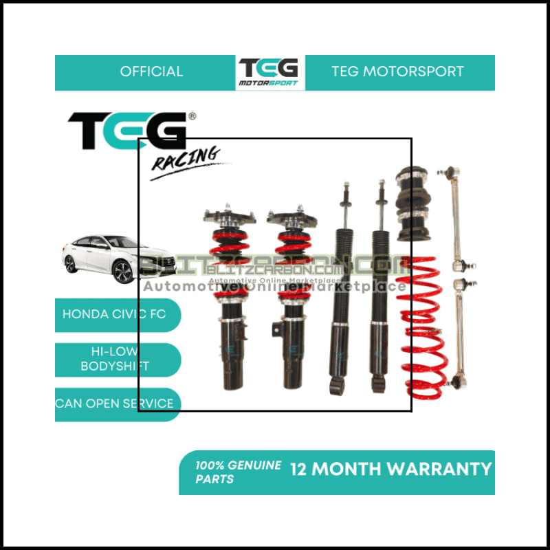 BOLEH SERVICE Honda Civic FC 13 FE 22 TEG RACING Adjustable Suspension