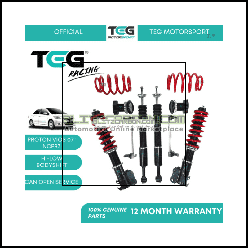 BOLEH SERVICE Toyota Vios 08 NCP93 TEG RACING Adjustable Suspension