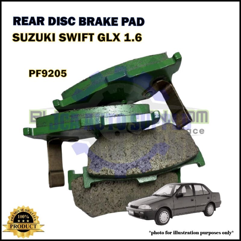 Nisshinbo disc brake pad rear for Suzuki Swift GLX 1.6