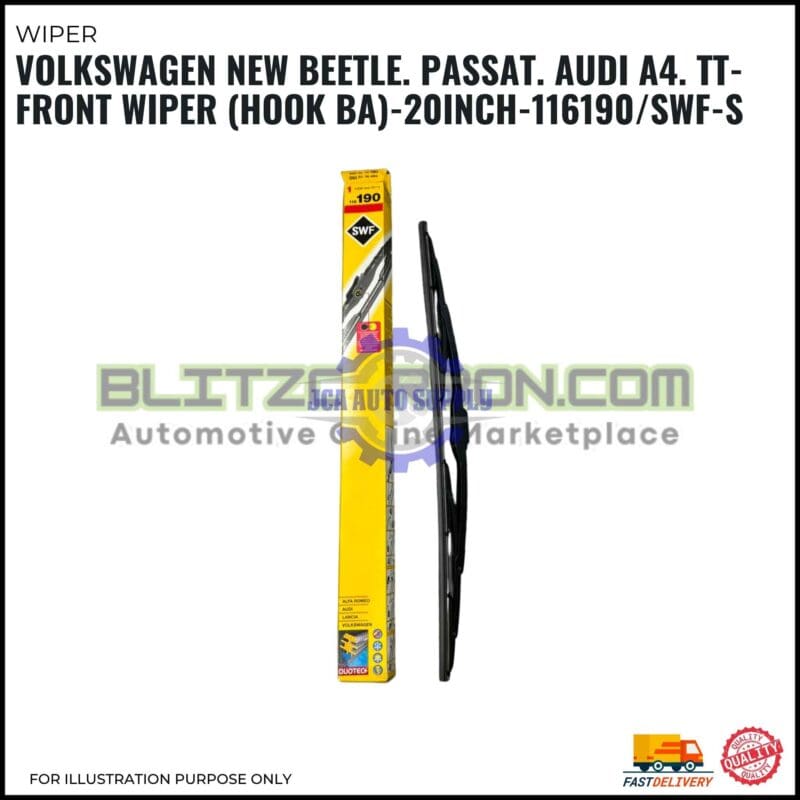 Front Wiper (Hook BA)-Volkswagen New Beetle. Passat. Audi A4. TT-20 Inch-116190SWF-S